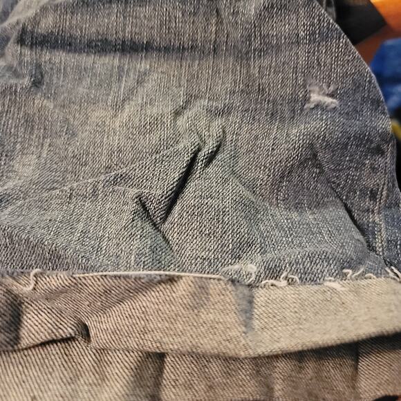 Madewell Size 28 High Waist Boyfriend Cutoff Denim Shorts Gravel Medium Size 28 - Picture 3 of 6